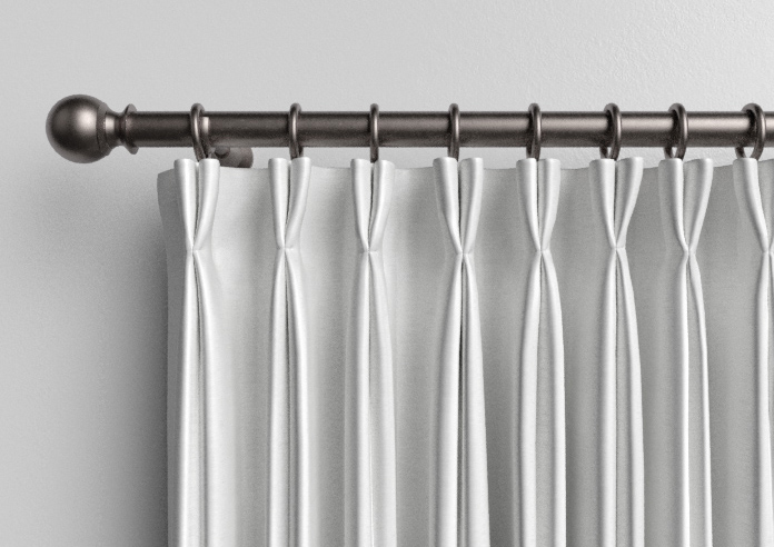 Shima Faux Silk, White - Made to Measure Curtains - Image 10